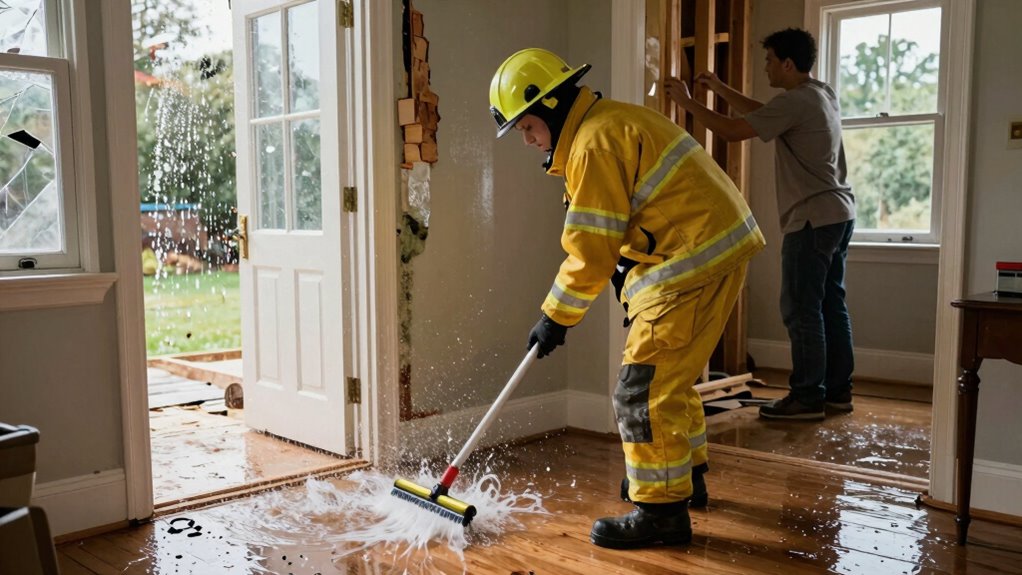 immediate flood cleanup actions