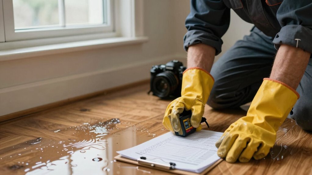 immediate water damage actions