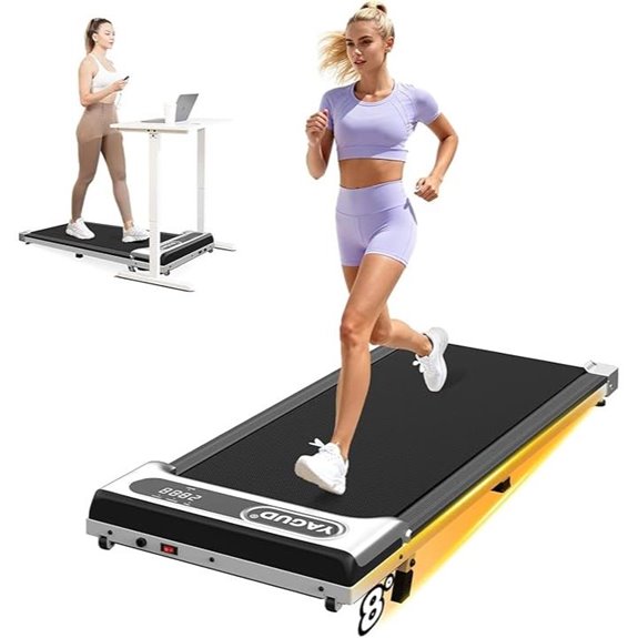 Walking Pad Incline Treadmill with Remote and LED Display