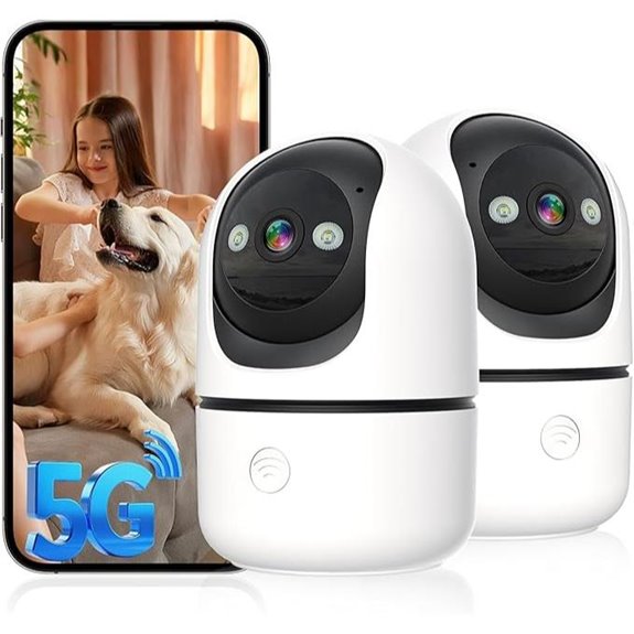 Indoor 2K WiFi Security Cameras with PTZ & Night Vision