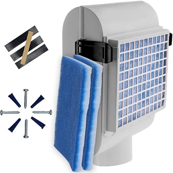 Indoor Dryer Vent Kit with Dual Filter Made in USA