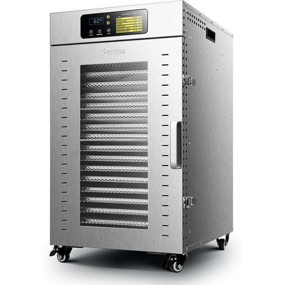 Industrial Food Dehydrator 18 Trays 2000W Stainless Steel