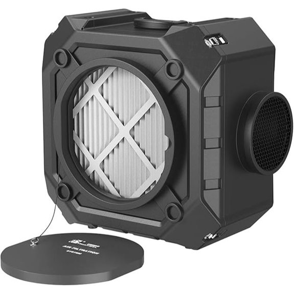 Industrial Air Scrubber with HEPA and Carbon Filters