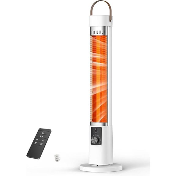 Outdoor Infrared Patio Heater with Oscillation and Timer