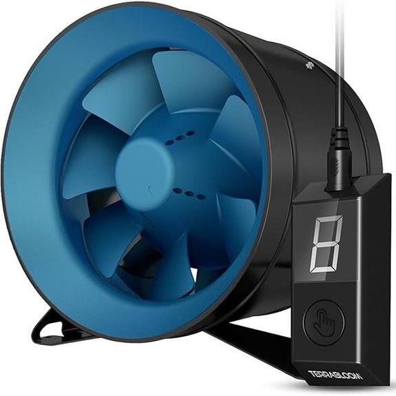 TerraBloom ECMF-315 Inline Duct Fan with Variable Speed
