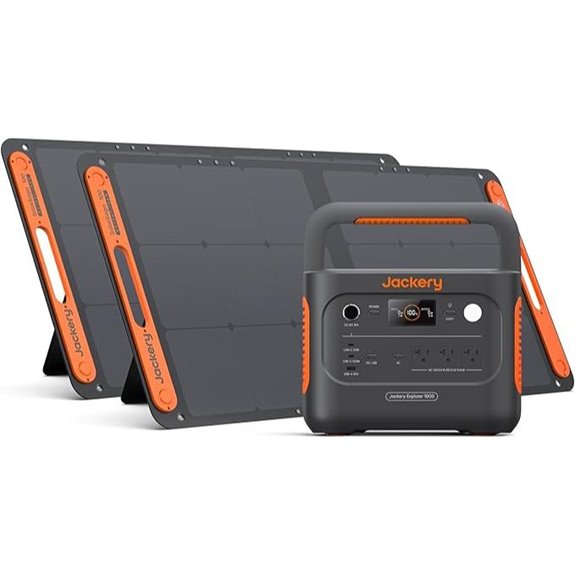 Jackery Solar Generator 1000V2 with 2x100W Panels