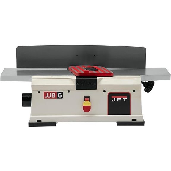 JET 6-Inch Benchtop Jointer Helical Cutterhead 1 HP 115V 1Ph (JJ-6HHBT)