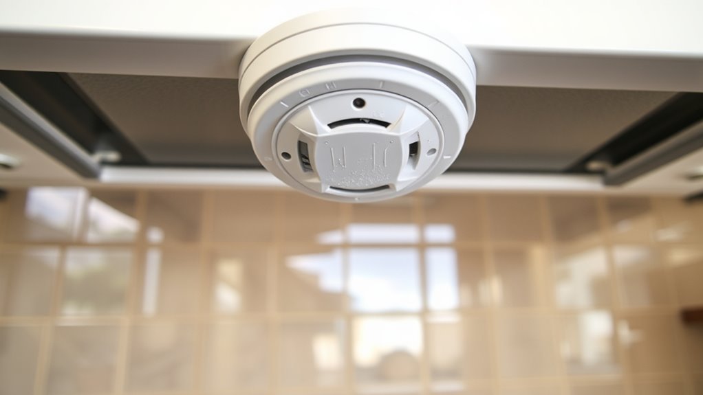 keep alarms away from kitchens