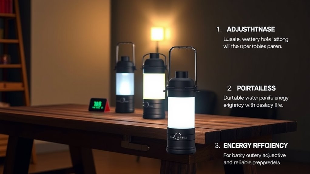 key emergency lantern features