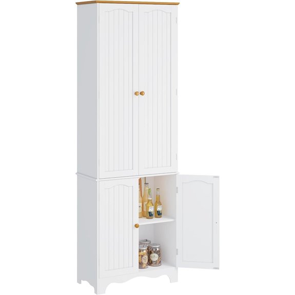 Function Home 72 Kitchen Pantry Cabinet with Shelves