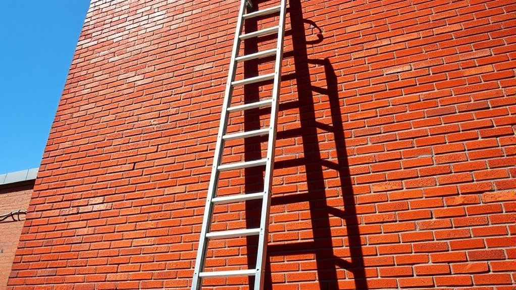 ladder safety at proper angle