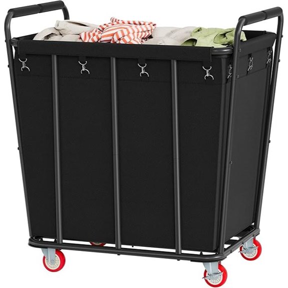 Hoctieon Large 400L Rolling Laundry Cart