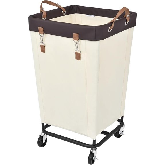 StorageWorks 160L Rolling Laundry Basket