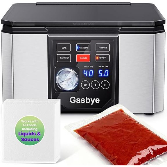 Large Chamber Vacuum Sealer with 30 Bags and Replaceable Bar