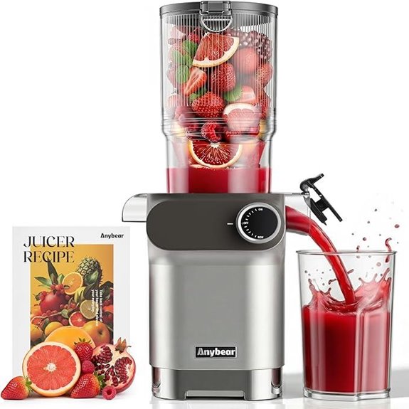 Anybear Slow Juicer with Large Feed Chute