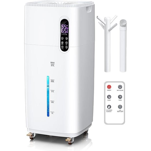 Large Room Humidifier with Remote and Touch Controls
