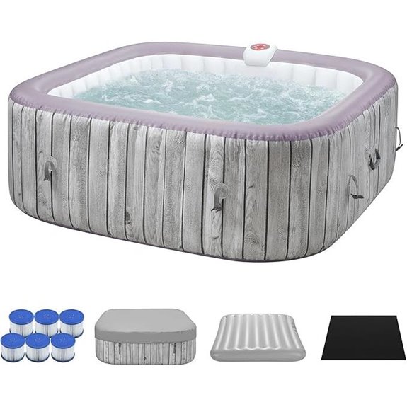 Inflatable Hot Tub for 4-6 People with Jets