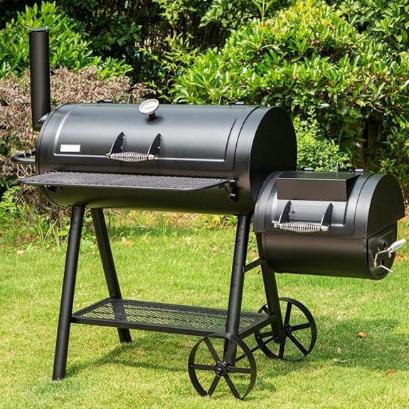 Sophia & William Large Charcoal Outdoor Smoker Grill