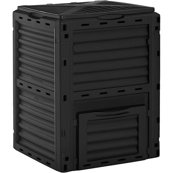 Outsunny 80-Gallon Outdoor Compost Bin with Aeration