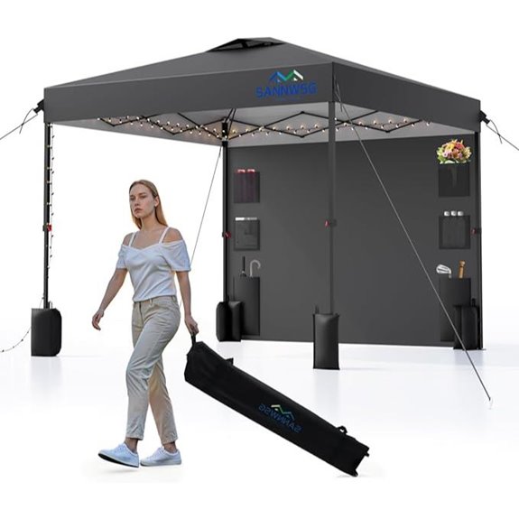 8x8 Pop Up Canopy Tent with Sidewalls