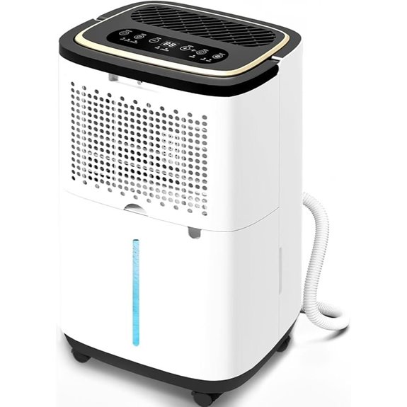 50 Pint Dehumidifier for Large Rooms with Drain Hose