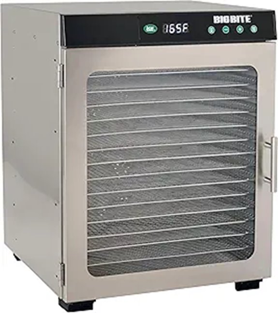 LEM BigBite 16-Tray Stainless Steel Food Dehydrator