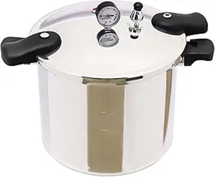 23 Quart Stainless Steel Pressure Canner with Gauge