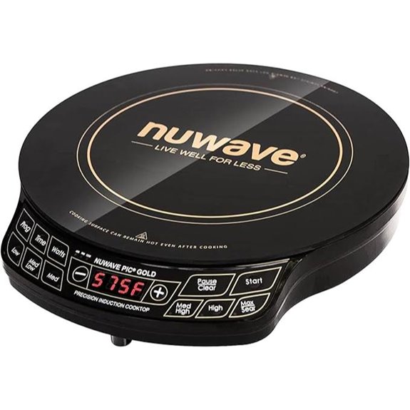 Nuwave Gold Induction Cooktop with Large Heating Surface