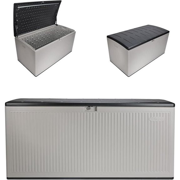 Suncast 160-Gallon Waterproof Outdoor Storage Deck Box