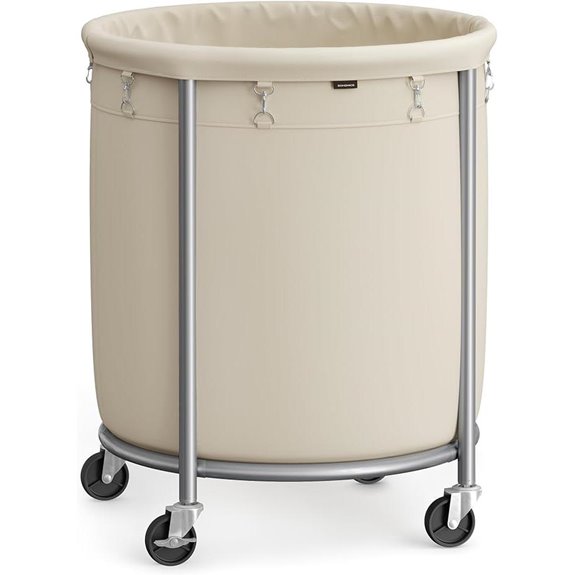 SONGMICS 50.2-Gallon Rolling Laundry Hamper with Wheels