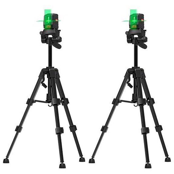 HYCHIKA Laser Level Kit with Tripod 360° Green Cross