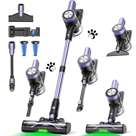 Cordless Vacuum Cleaner 55 Min Runtime LED Display