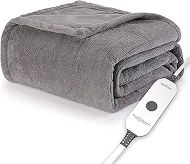 Sunbeam Royal Luxe Microplush Heated Blanket