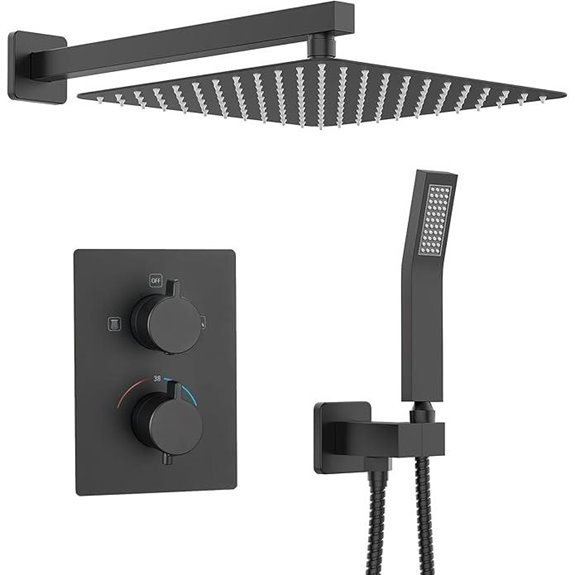 Kojox Thermostatic Shower System with Rainfall & Handheld