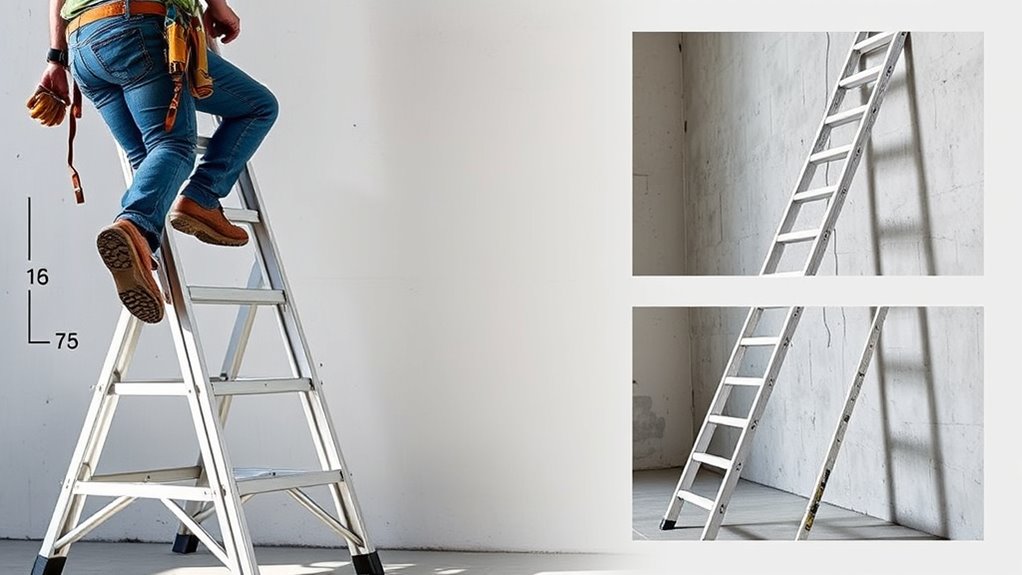 maintain correct ladder angles