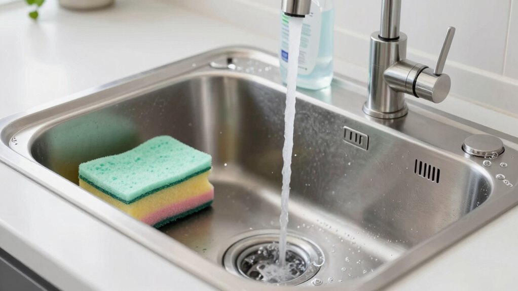 maintain daily sink hygiene