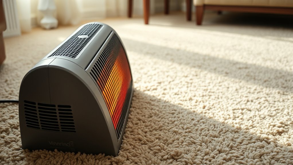 maintain safe heater clearance