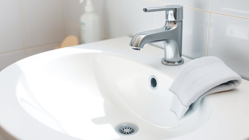maintain sink hygiene regularly