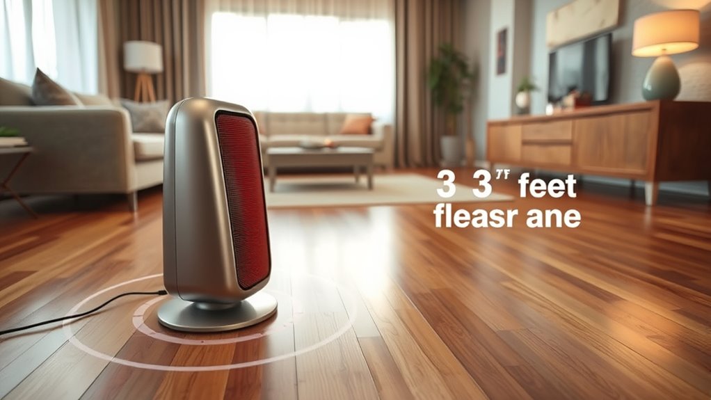 maintain three foot safe clearance