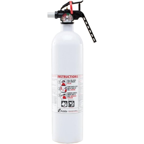 Auto/Marine 10-B:C Fire Extinguisher Metal Valve White