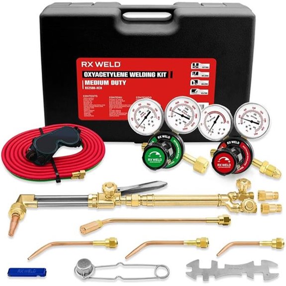 RX WELD Medium Duty Oxy Acetylene Torch Kit