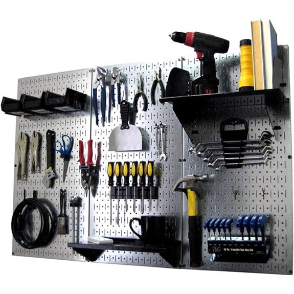 Wall Control 4 ft. Metal Pegboard Organizer Kit