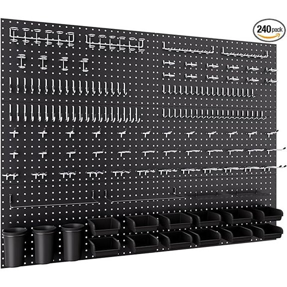 INCLY Metal Pegboard Kit with Hooks and Accessories