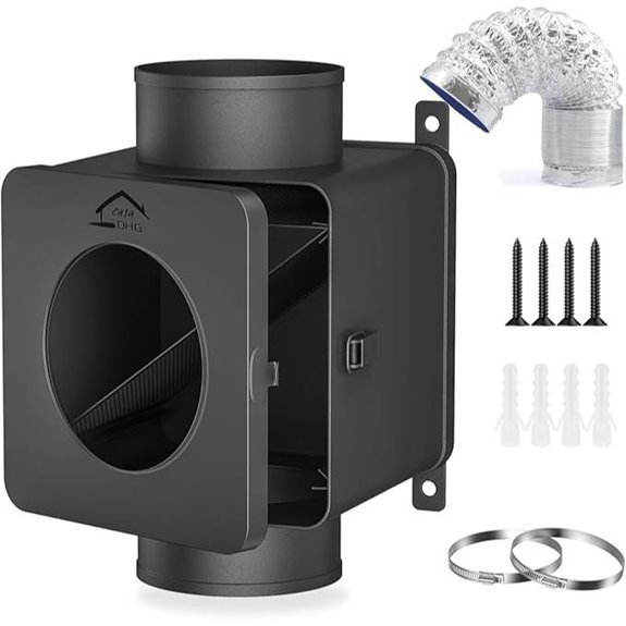 Metal Dryer Vent Kit with Lint Trap and Hose