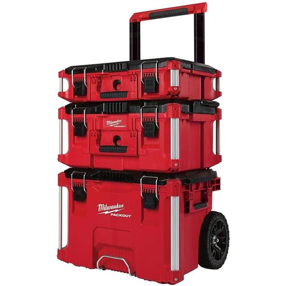 Milwaukee Packout Rolling Modular Stackable Tool Box Storage System Red