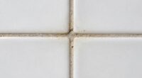 mineral deposits cause grout stains