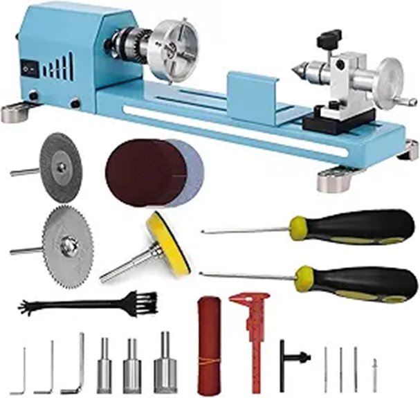 Mini Multi-Purpose Lathe with Tools and Accessories