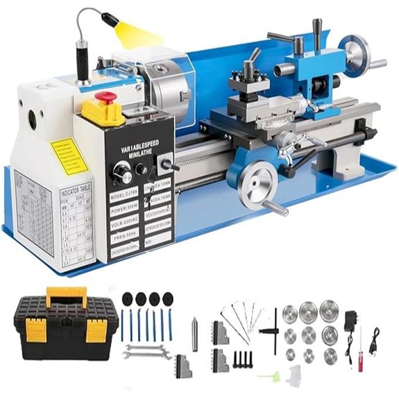Mini Metal Lathe 7x14 with Variable Speed