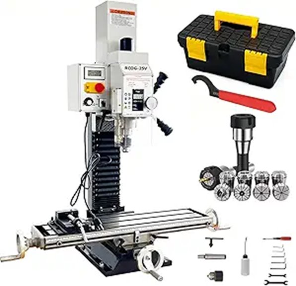 INTBUYING Mini Milling Drilling Machine 1100W 50-2250rpm