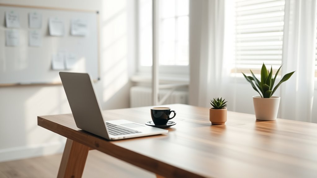 minimize distractions organize space